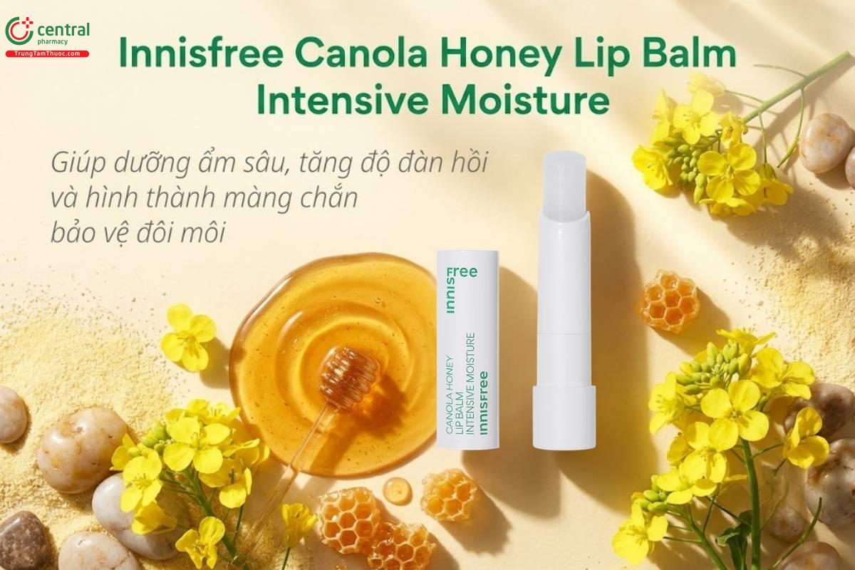 Son dưỡng môi mềm mịn Innisfree Canola Honey Lip Balm Intensive Moisture
