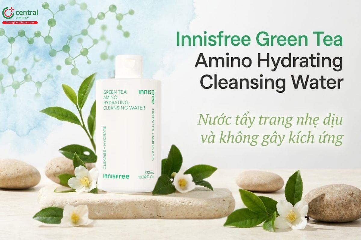Nước tẩy trang Innisfree Green Tea Amino Hydrating làm sạch da hiệu quả
