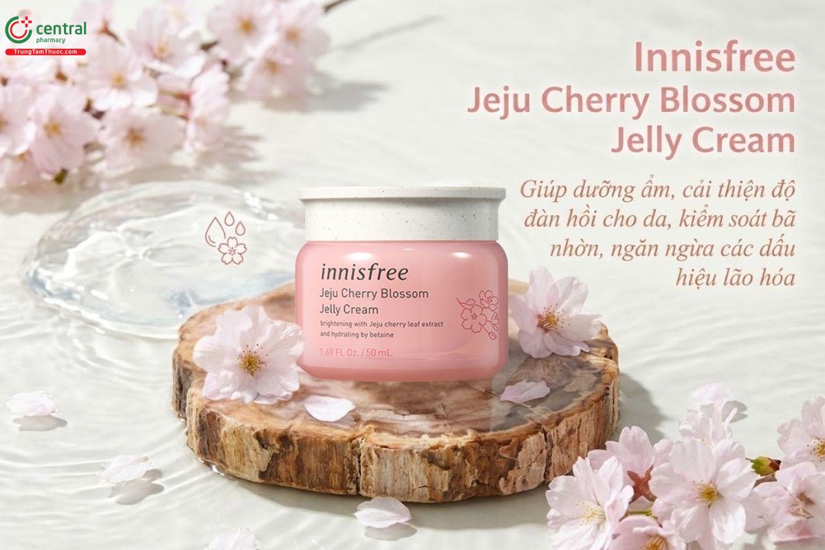 Innisfree Jeju Cherry Blossom Jelly Cream dưỡng ẩm, giúp da sáng khoẻ