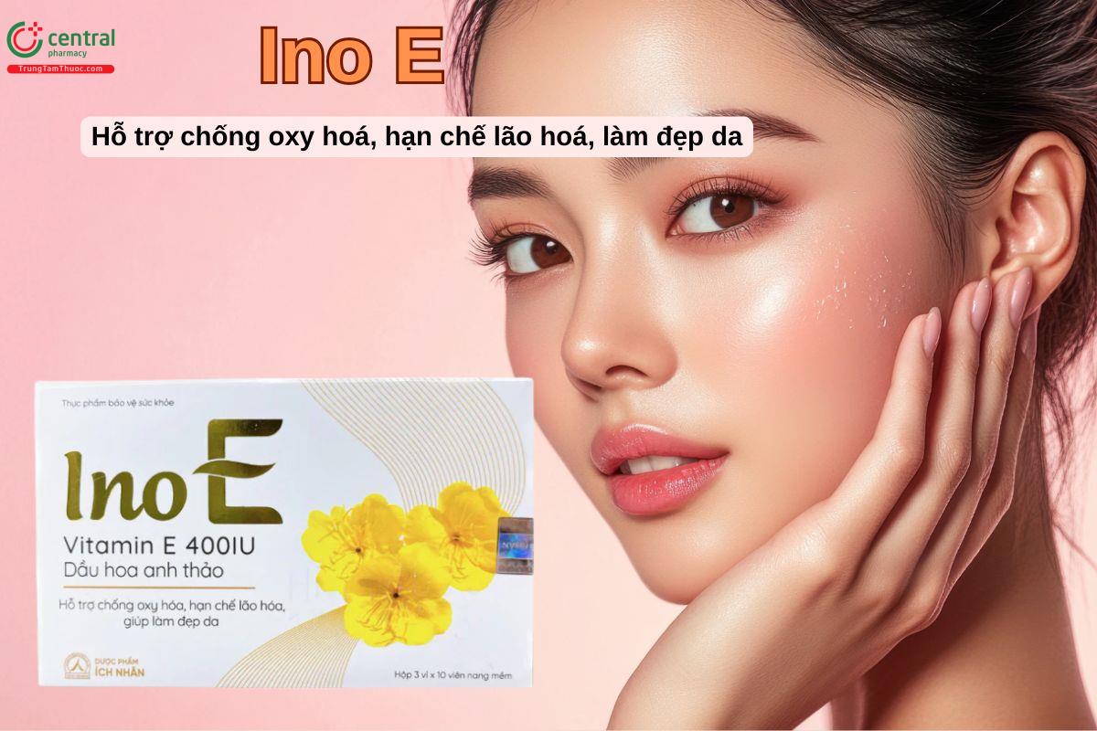Viên uống Ino E giúp làm đẹp da, hạn chế lão hoá da