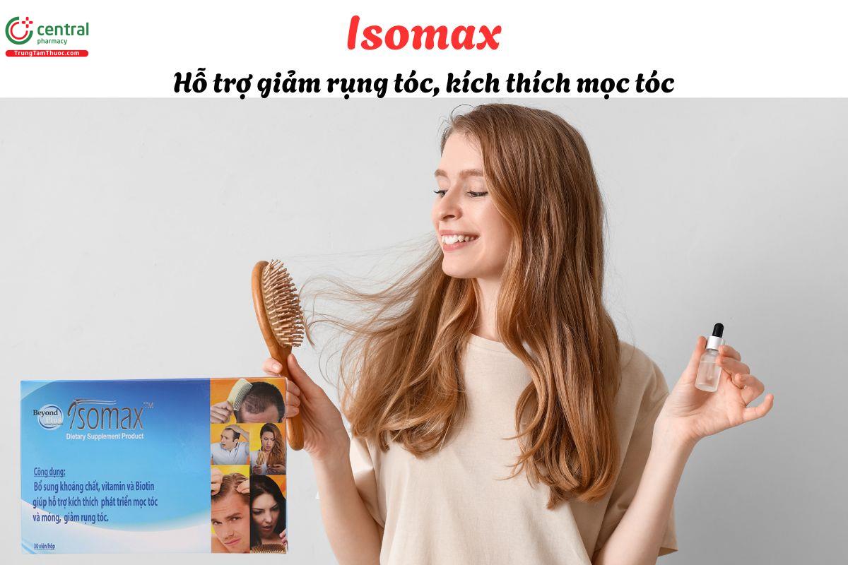 Isomax 30 viên - Giúp hỗ trợ giảm rụng tóc, kích thích mọc tóc