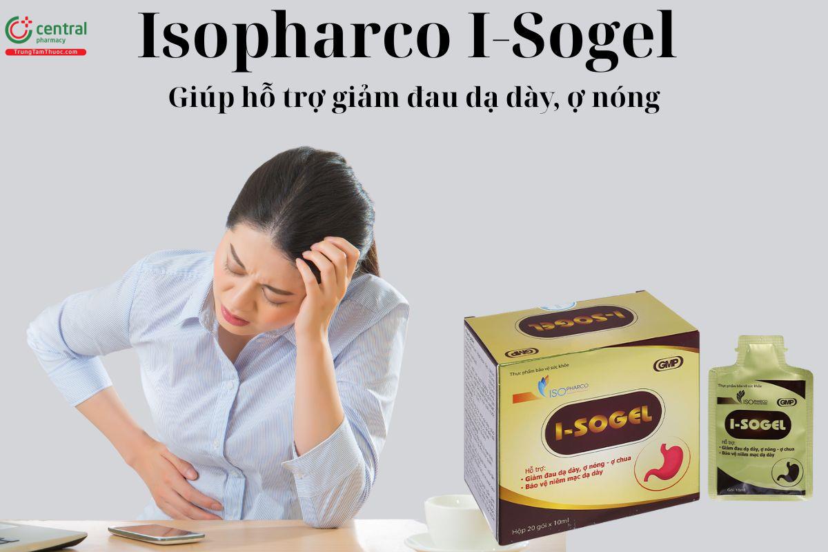 Isopharco I-Sogel - Giúp bảo vệ lớp niêm mạc dạ dày, giảm ợ hơi