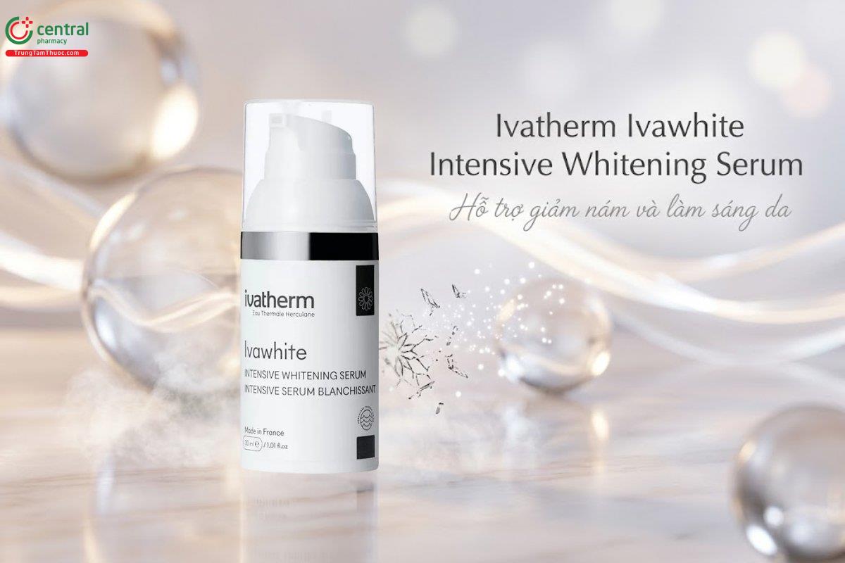Ivatherm Ivawhite Intensive Whitening Serum 30ml cấp ẩm, giảm nám, đồi mồi