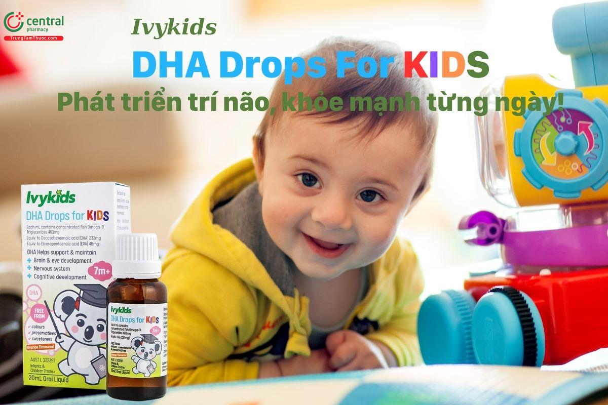 Ivykids DHA Drops For Kids - Phát triển trí não, khỏe mạnh từng ngày!