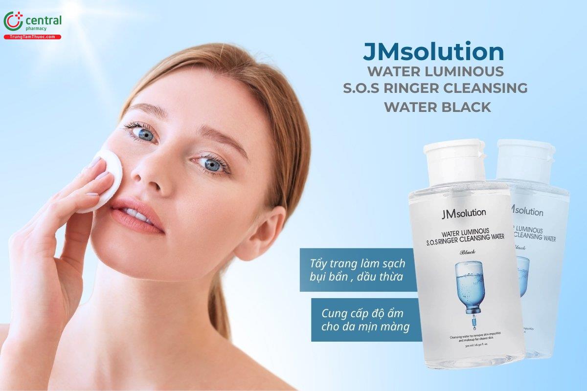Nước tẩy trang JMsolution Water Luminous S.O.S Ringer làm sạch da hiệu quả