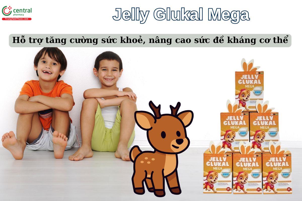 Thạch Jelly Glukal Mega giúp tăng cường sức đề kháng 