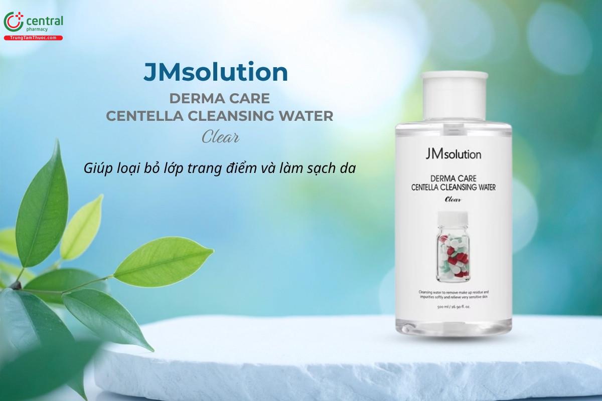 Jmsolution Derma Care Centella Cleansing Water Clear 500ml giúp làm sạch da
