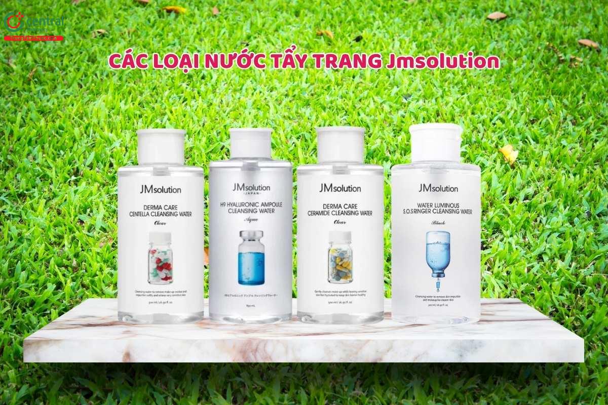 JMsolution nổi bật với 4 dòng nước tẩy trang chính
