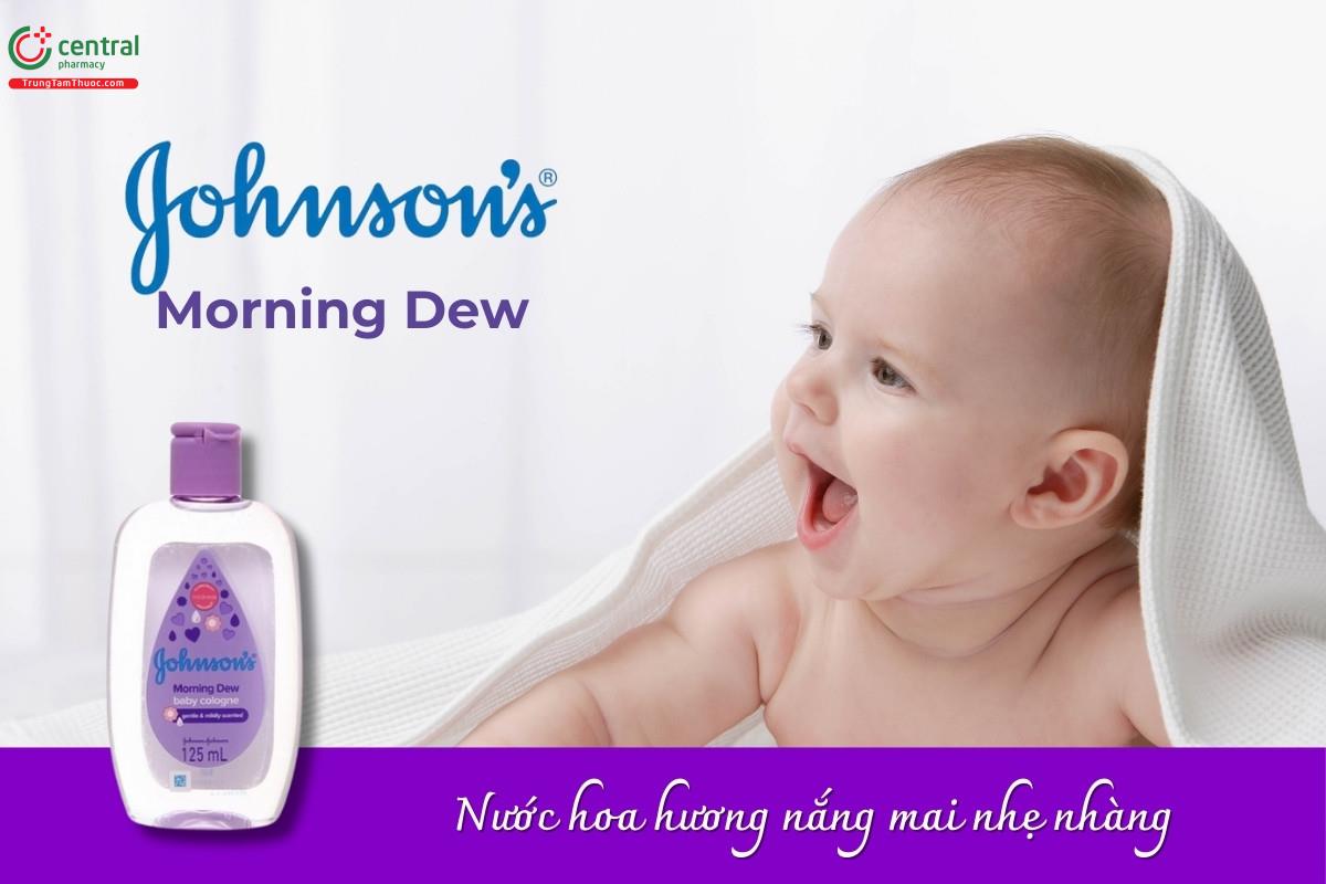 Nước hoa Johnson's Morning Dew Baby Cologne mang đến hương thơm nhẹ nhàng, tươi mát, giữ cho bé luôn thơm mát và dễ chịu, đặc biệt an toàn, dịu nhẹ cho làn da bé.