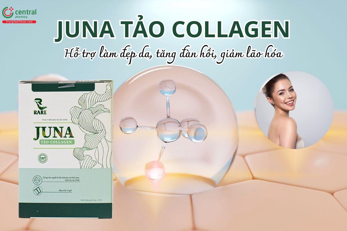Juna Tảo Collagen hỗ trợ làm đẹp da, tăng đàn hồi, giảm lão hóa