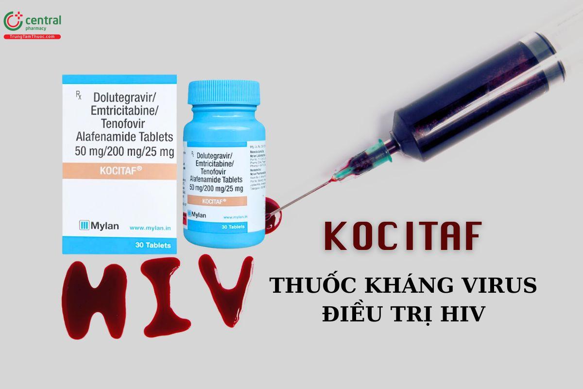 Thuốc Kocitaf 50/200/25mg Mylan kháng virus - Điều trị HIV