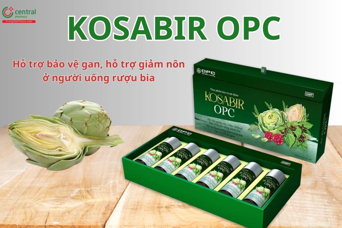 KOSABIR OPC hỗ trợ tăng cường chức năng gan và giảm nôn do uống rượu bia