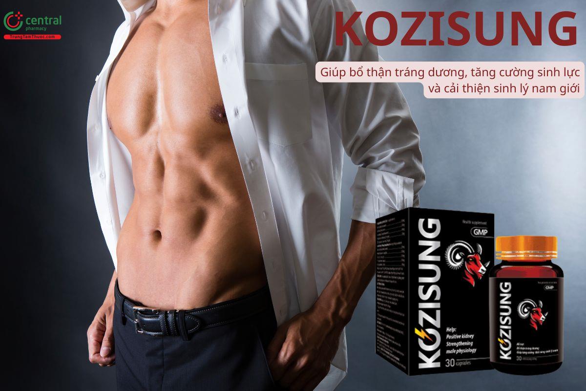 KOZISUNG giúp bổ thận tráng dương, tăng cường sinh lực nam giới