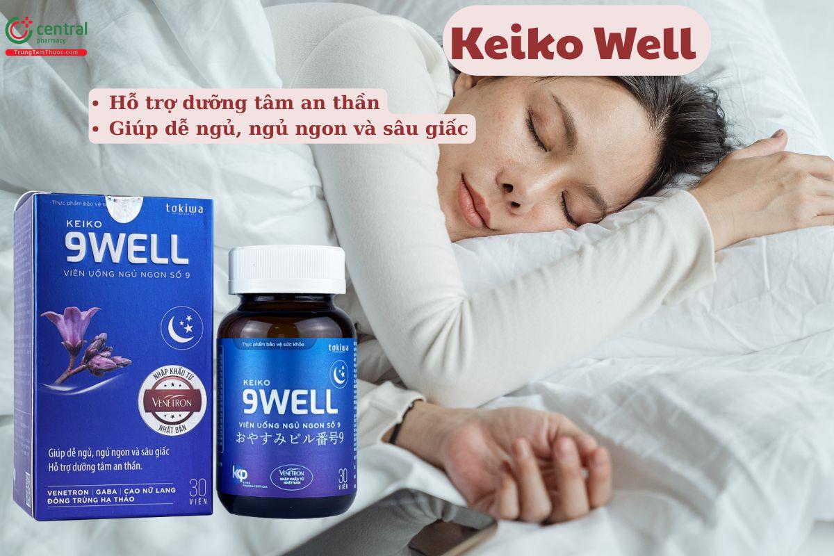 Viên uống Keiko 9 Well giúp ngủ ngon, ngủ sâu giấc