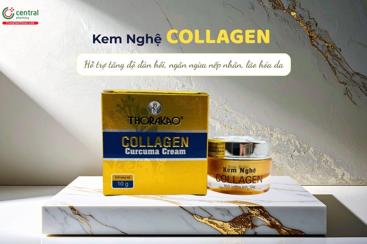 Kem Nghệ Collagen Thorakao giúp tăng độ đàn hồi cho da và hạn chế thâm mụn