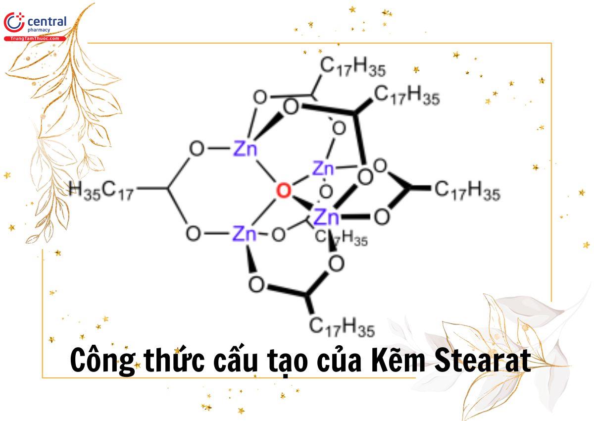 Công thức cấu tạo của Kẽm Stearat 