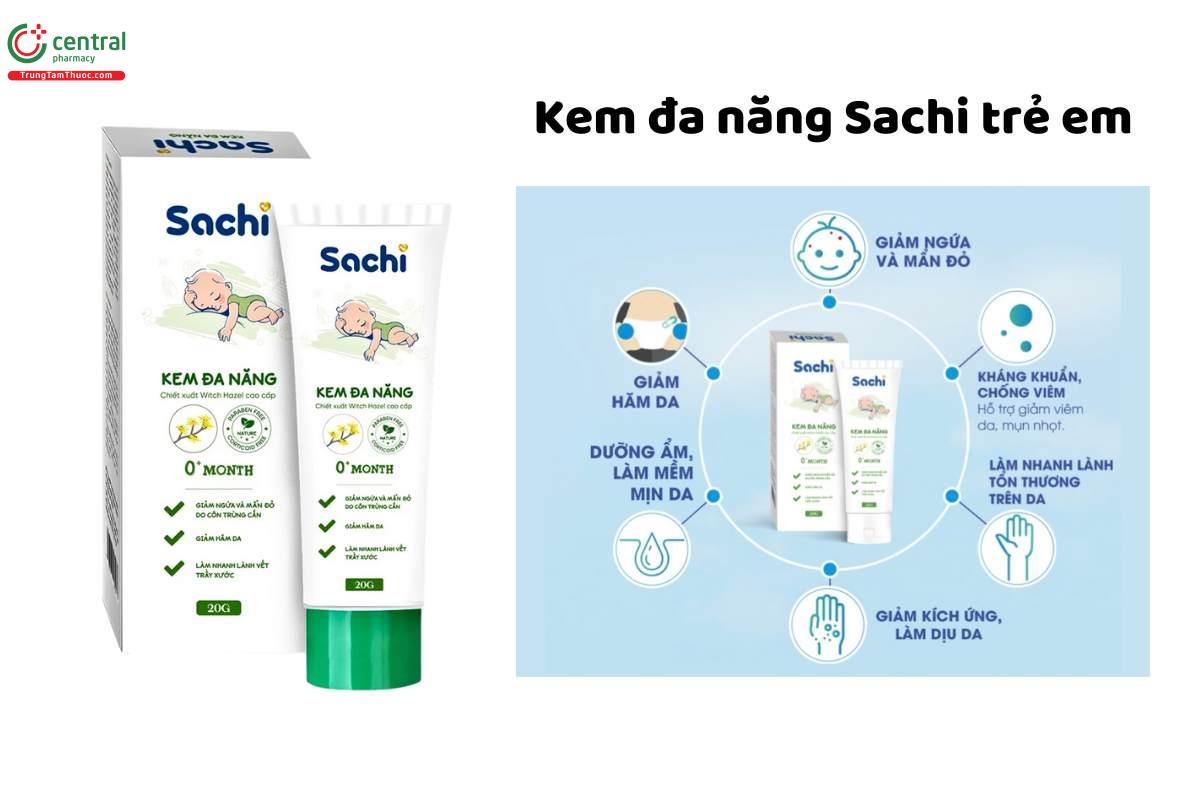 Kem đa năng Sachi 0+ Month tuýp 20g giúp bảo vệ làn da của bé