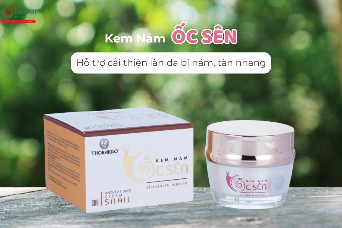 Kem nám Ốc sên Thorakao hỗ trợ giảm nám, tàn nhang và vùng da thâm sạm