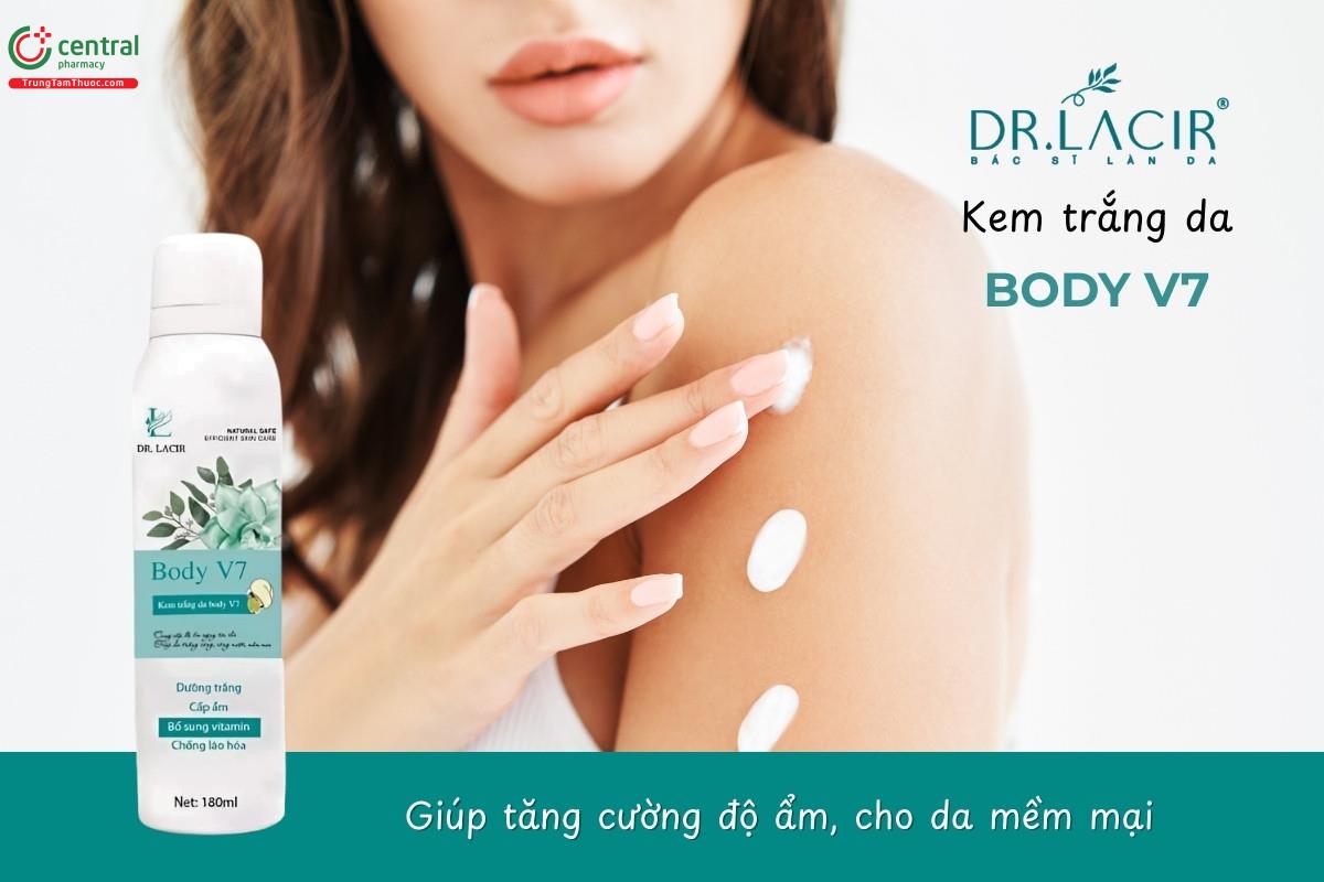 Kem trắng da Body V7 bổ sung đổ ẩm, cải thiện làn da mịn màng và trắng sáng