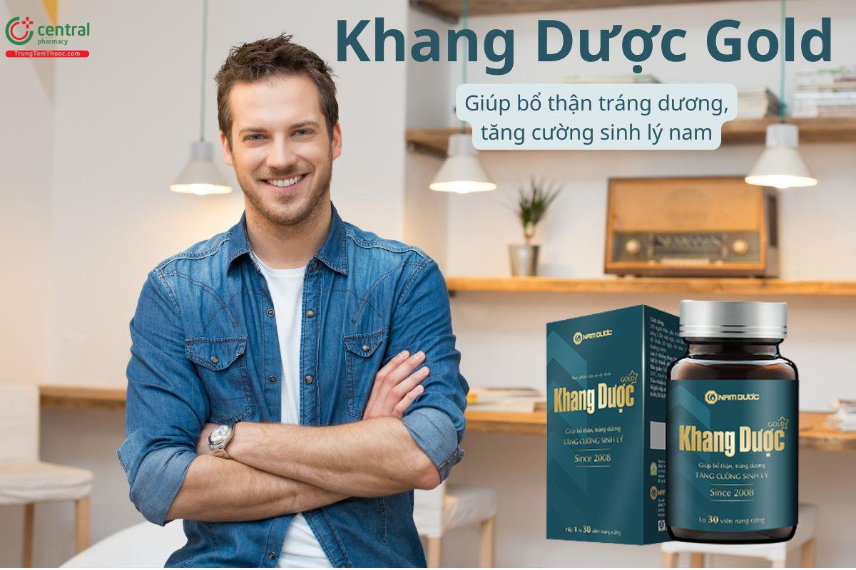 Khang Dược Gold giúp bổ thận tráng dương, cải thiện thể lực nam giới