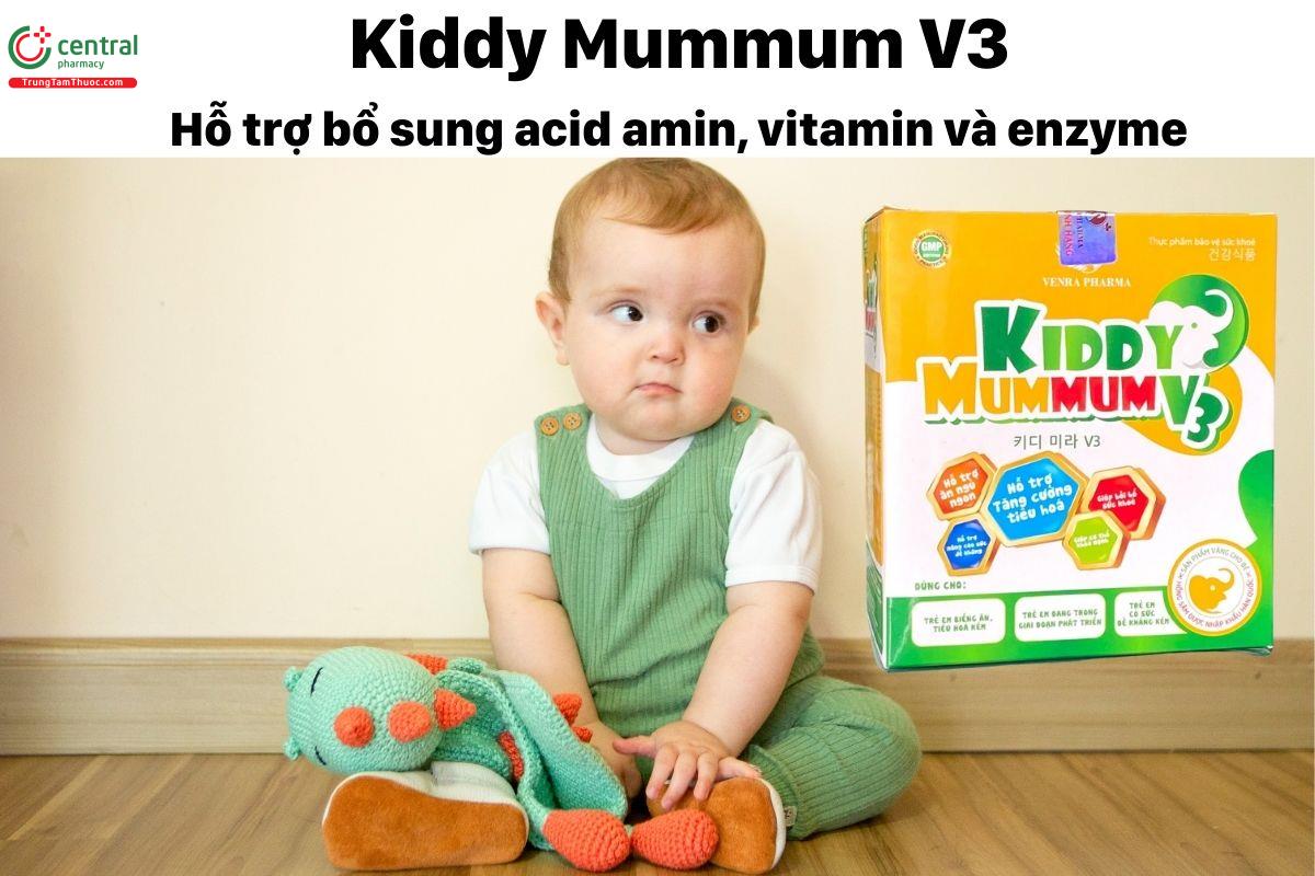 Kiddy Mummum V3 bổ sung acid amin, vitamin, giúp bồi bổ sức khỏe