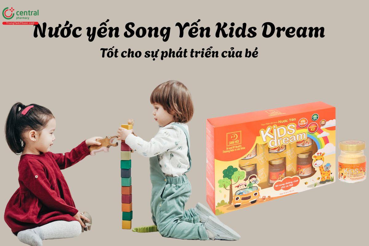 Nước yến Kids Dream Song Yến (6 hũ) - Giúp bé phát triển tốt