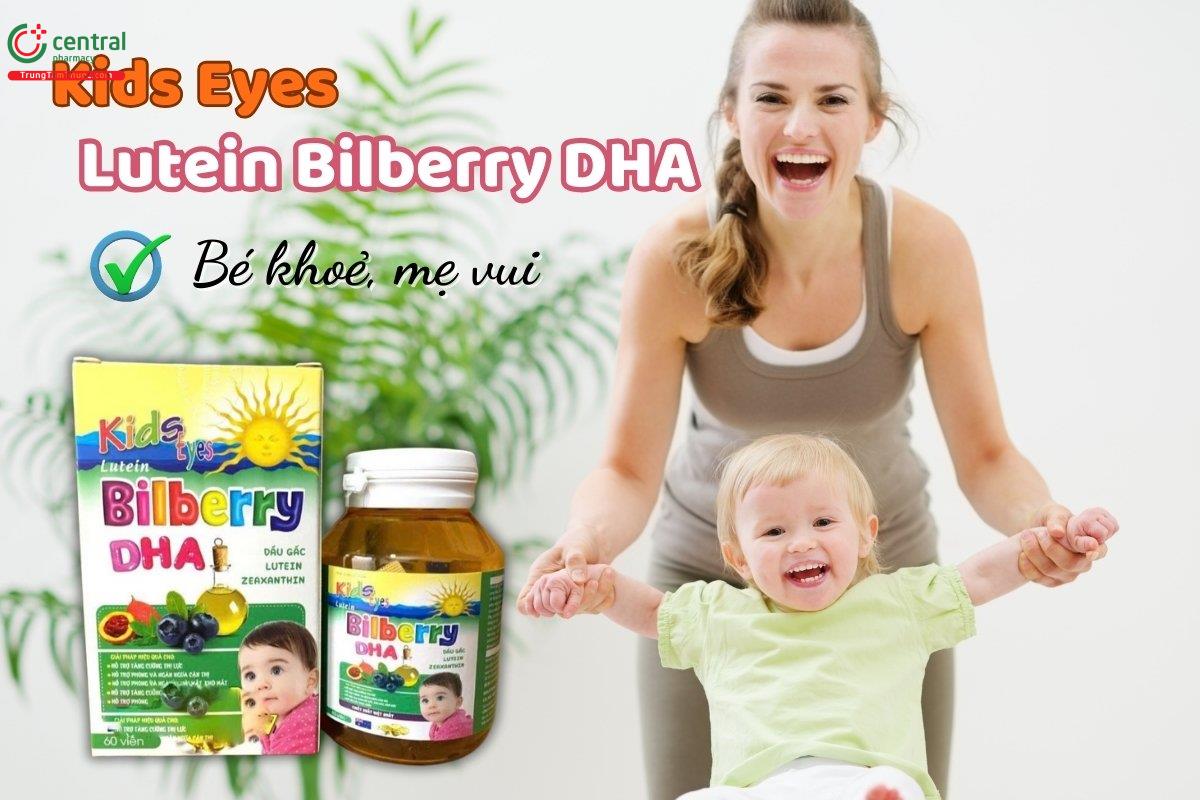 Thuốc Kids Eyes Lutein Bilberry DHA Dr Queen Bioderma France giúp đôi mắt sáng khỏe