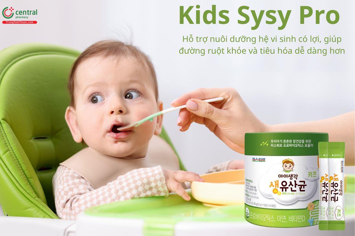 Kids Sysy Pro hỗ trợ nuôi dưỡng lợi khuẩn, đường ruột khỏe, tiêu hóa dễ