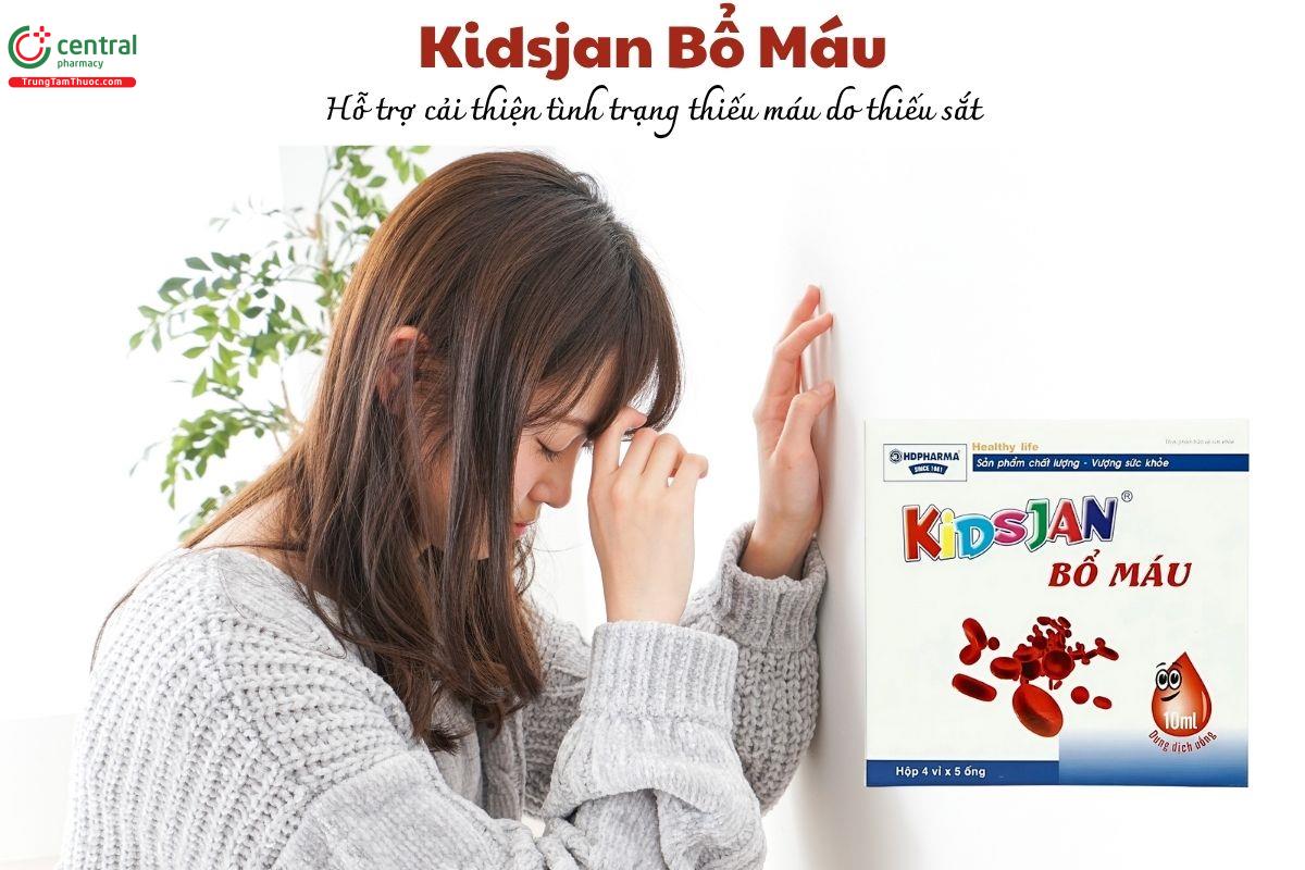 Kidsjan Bổ Máu - Hỗ trợ cải thiện tình trạng thiếu máu do thiếu sắt