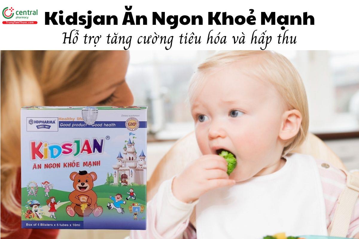 Kidsjan Ăn Ngon Khoẻ Mạnh hỗ trợ tăng cường tiêu hóa và hấp thu