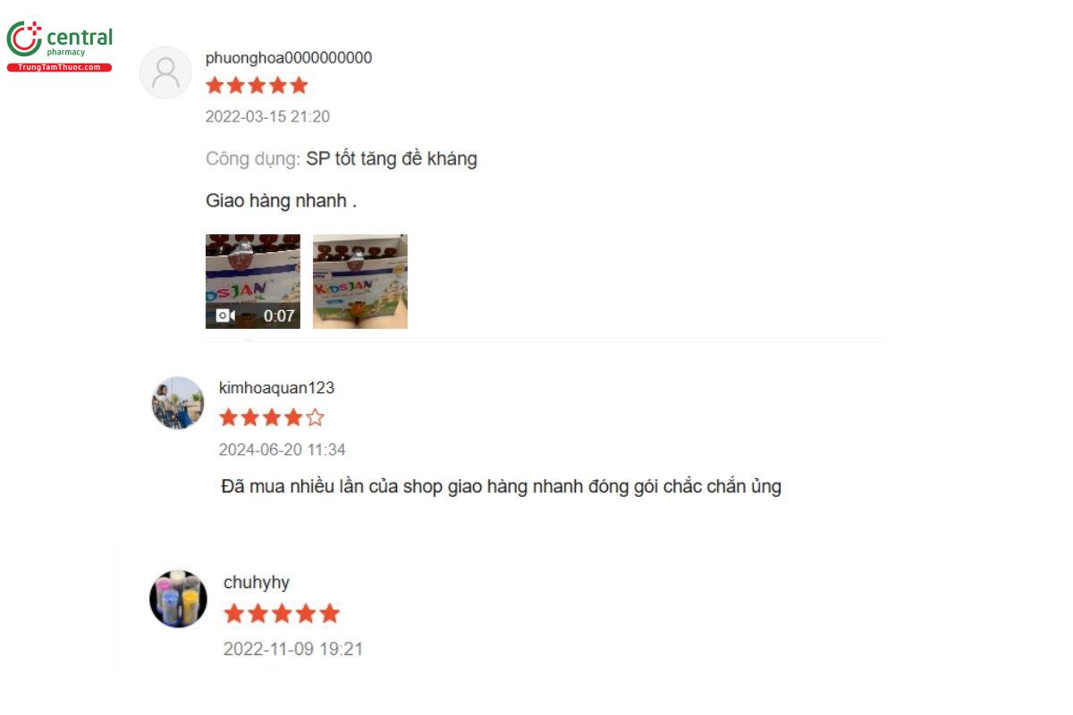 review của khách hàng