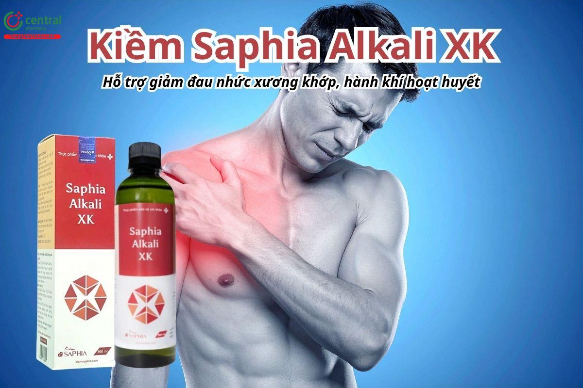 Kiềm Saphia Alkali XK hỗ trợ giảm đau nhức xương khớp, hành khí hoạt huyết