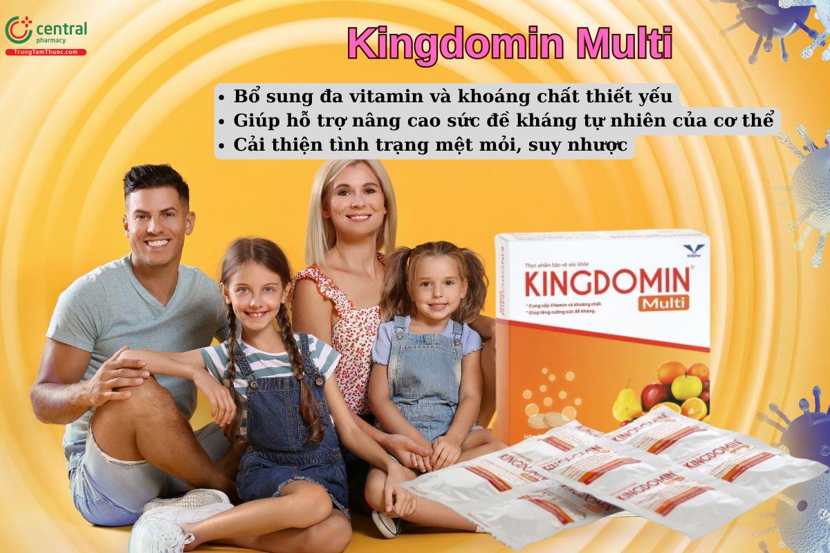 Kingdomin Multi giúp tăng cường sức khoẻ cho người mới ốm dậy