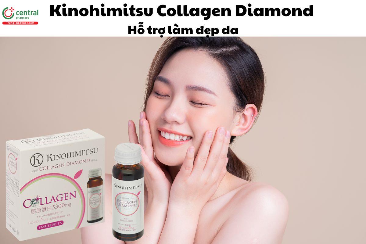 Nước Kinohimitsu Collagen Diamond (Hộp 3 chai) - Giúp làm đẹp da