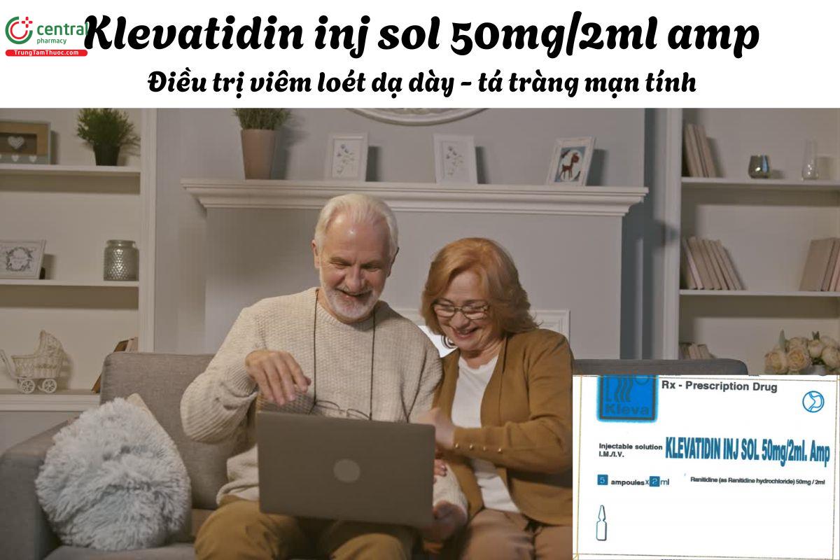 Thuốc Klevatidin Inj Sol 50mg/2ml Amp - Điều trị viêm loét dạ dày-tá tràng