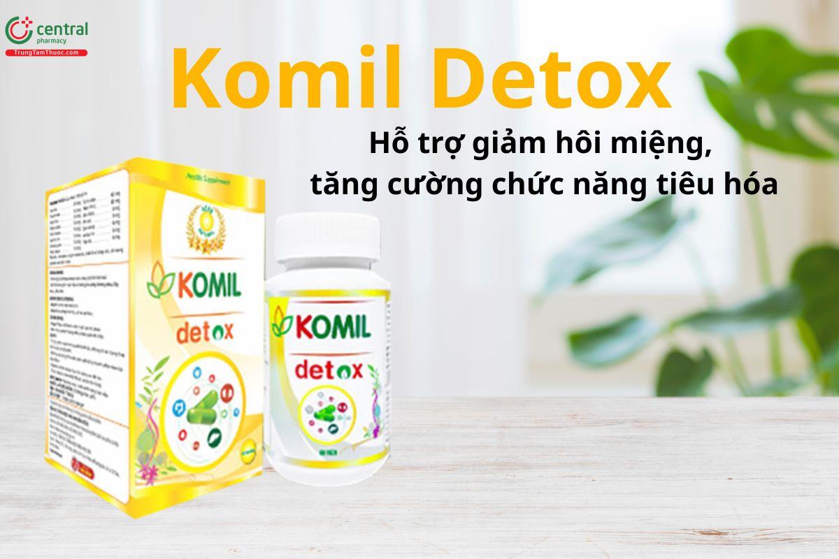 Komil Detox hỗ trợ cải thiện chức năng tiêu hóa, giảm hôi miệng