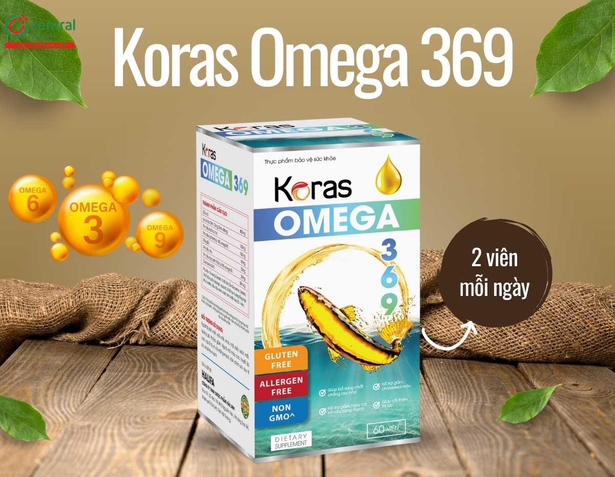 Koras Omega 369 - Bổ mắt, phòng ngừa xơ vữa động mạch