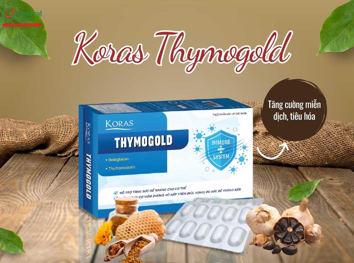 Koras Thymogold - Kích hoạt miễn dịch, tăng sức đề kháng