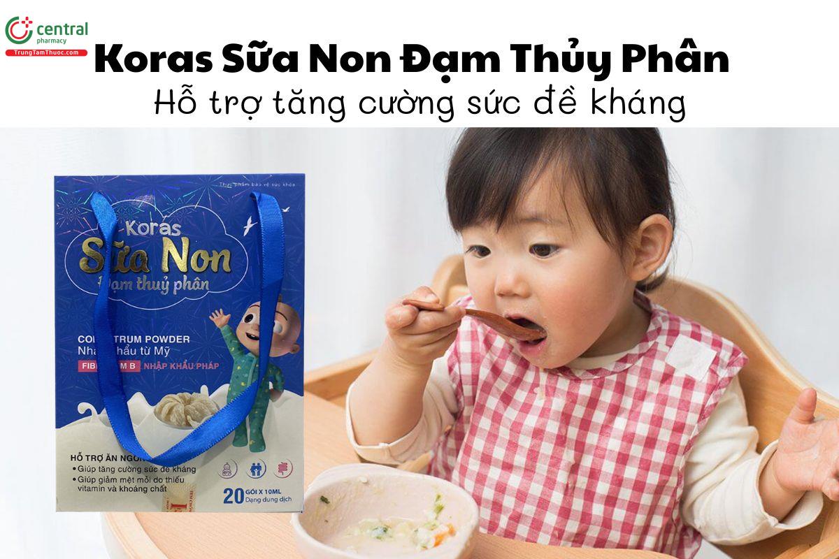 Koras Sữa Non Đạm Thủy Phân - Hỗ trợ tăng cường sức đề kháng