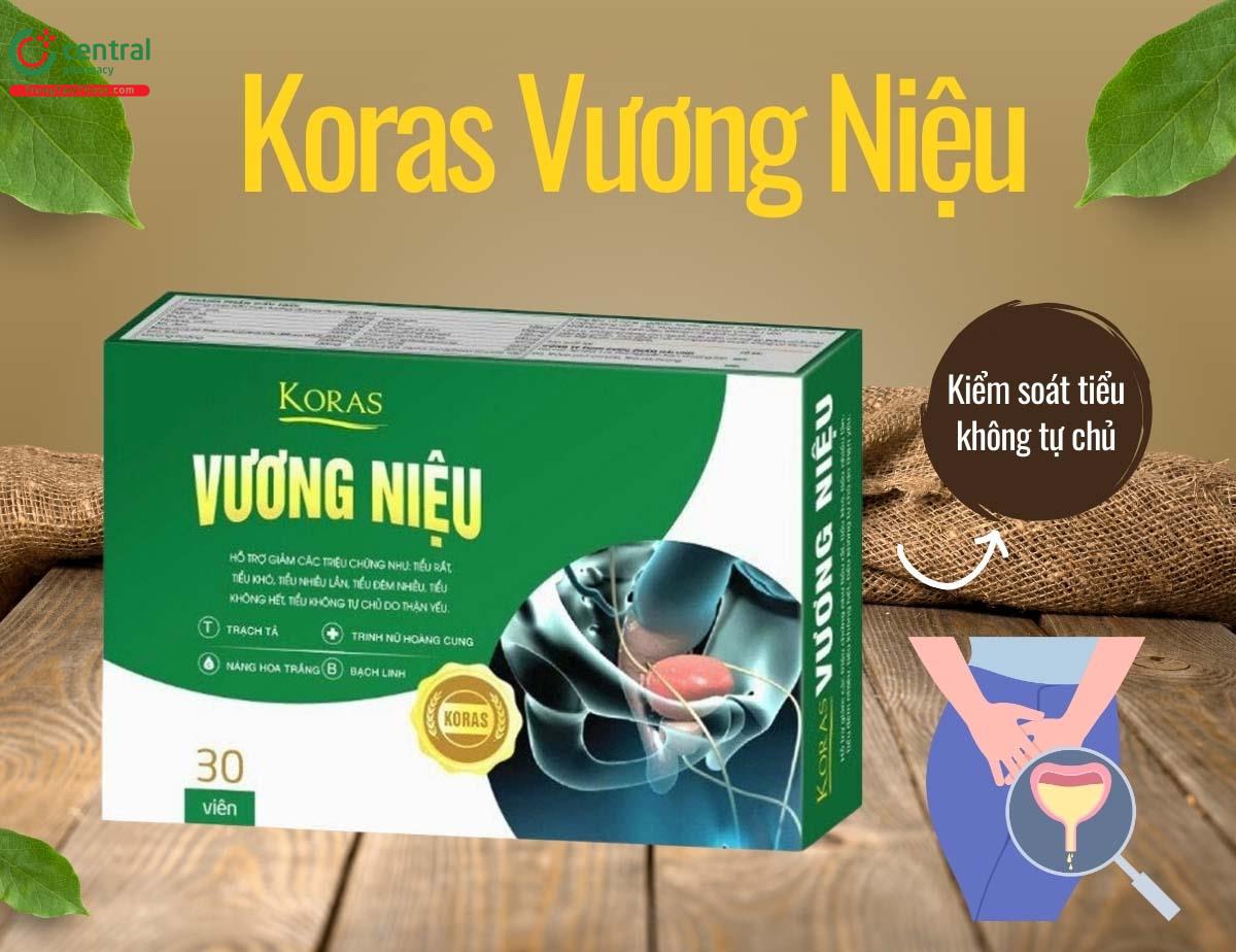 Koras Vương Niệu - Bổ thận, giảm tiểu đêm, tiểu không tự chủ