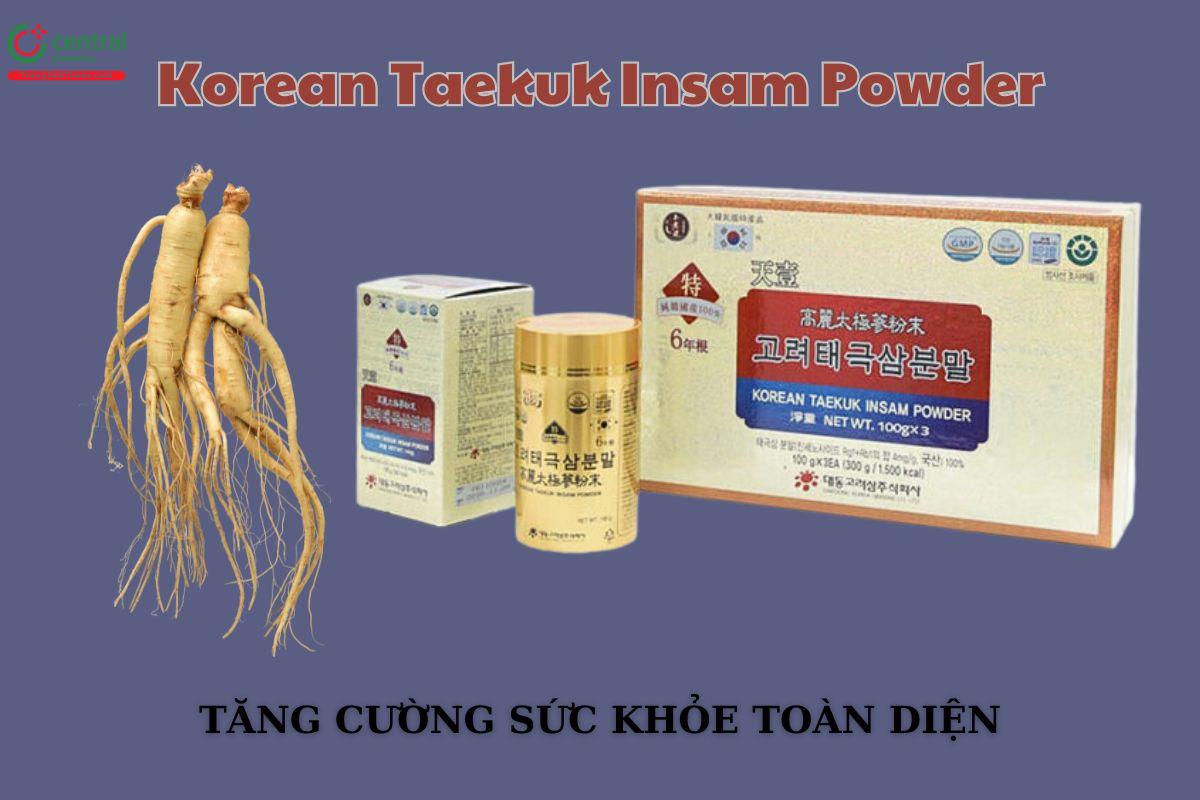 Korean Taekuk Insam Powder tăng cường sức khỏe toàn diện