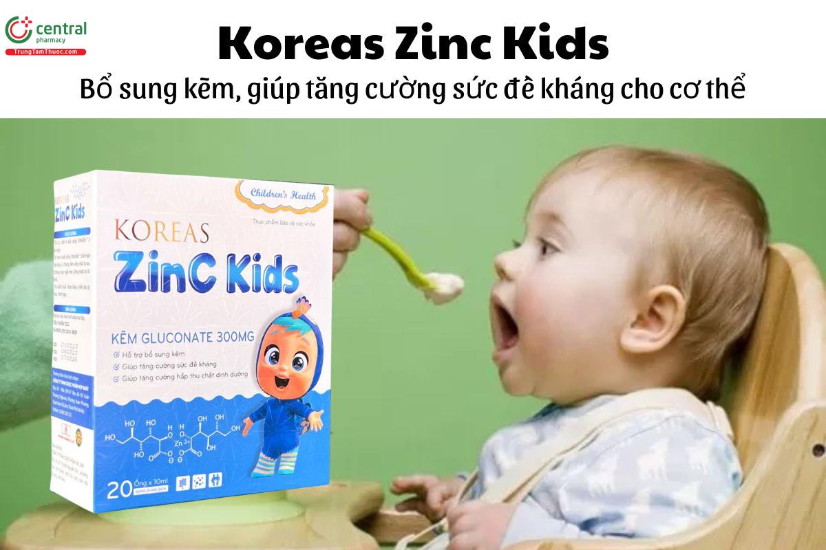 Koreas Zinc Kids - Bổ sung kẽm, giúp tăng cường sức đề kháng cho cơ thể