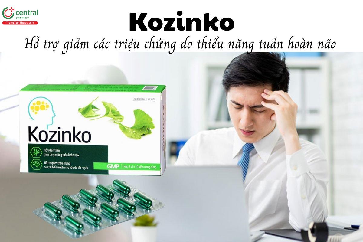 Kozinko - Hỗ trợ giảm các triệu chứng của thiểu năng tuần hoàn máu não