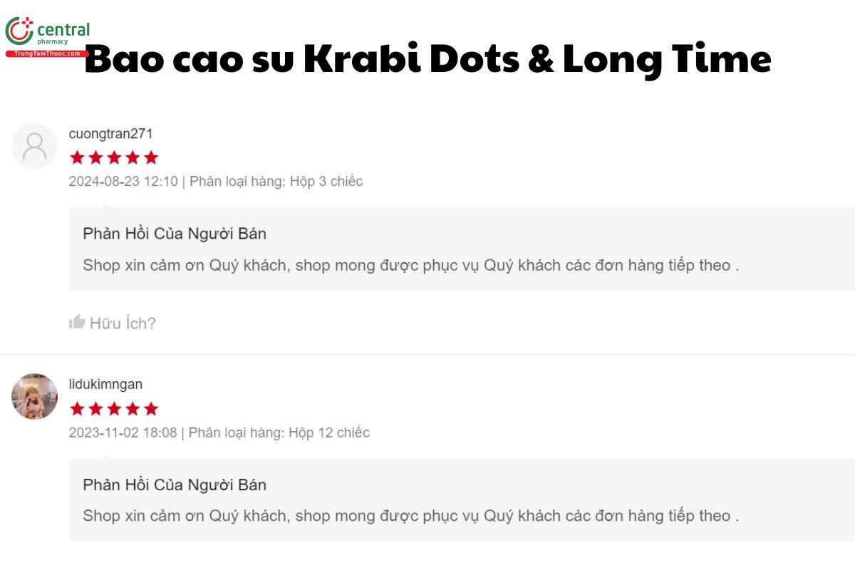 Bao cao su Krabi Dots & Long Time