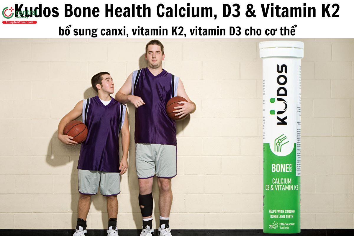 Tác dụng của Kudos Bone Health Calcium, D3 & Vitamin K2 