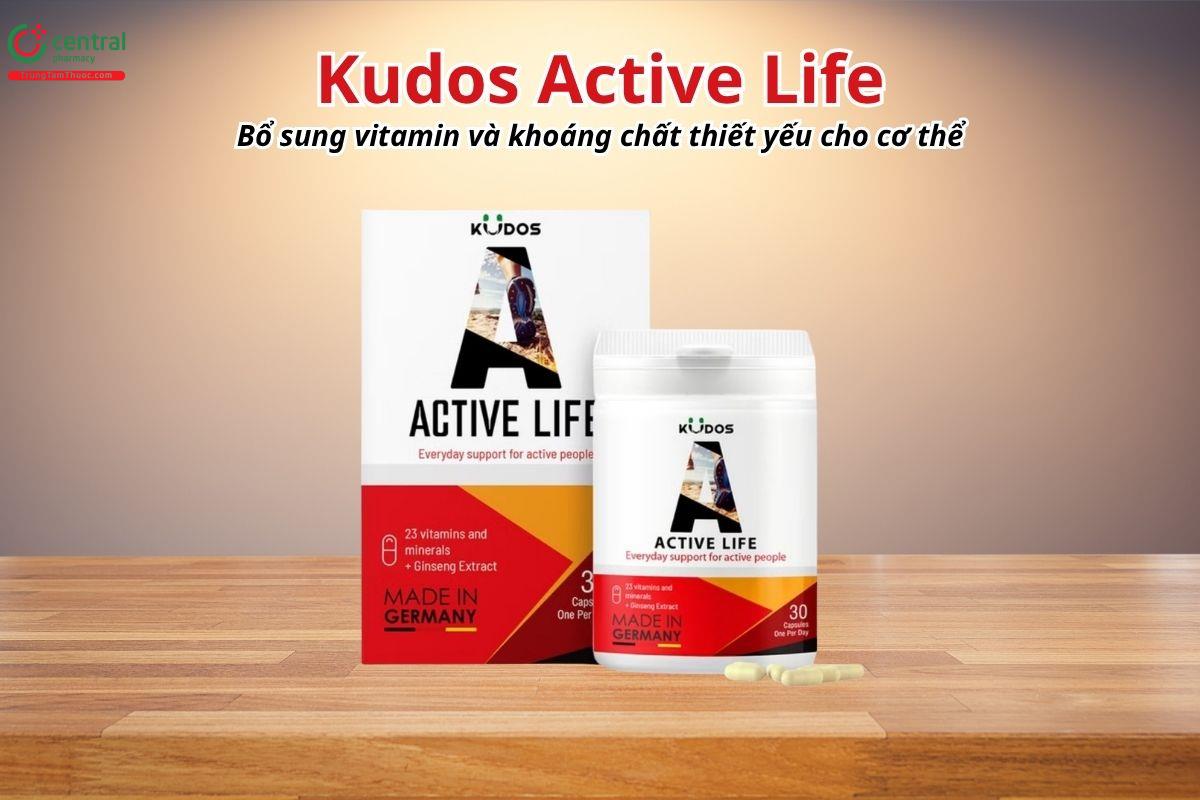 Kudos Active Life bổ sung vitamin và khoáng chất thiết yếu