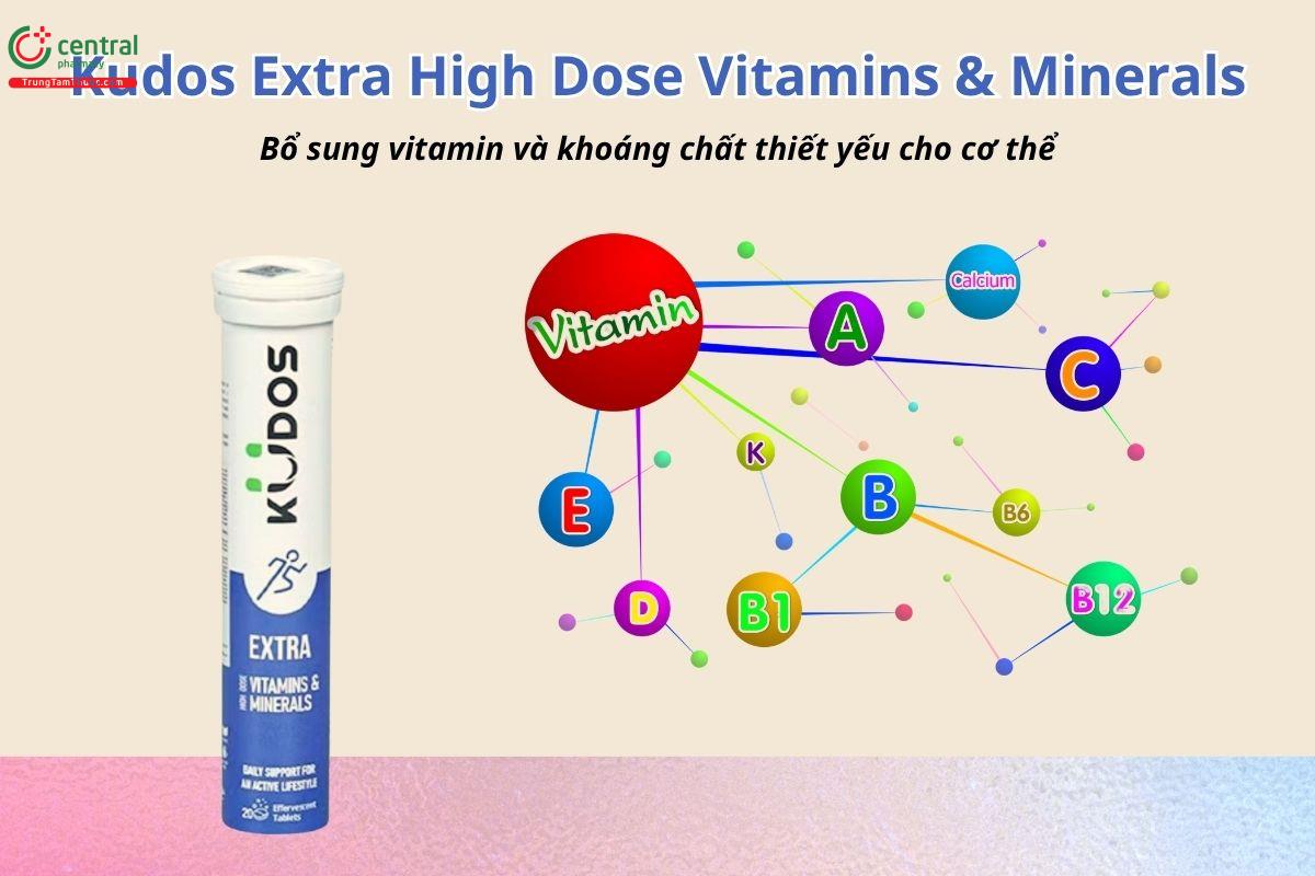 Kudos Extra High Dose Vitamins & Minerals bổ sung vitamin và khoáng chất thiết yếu cho cơ thể