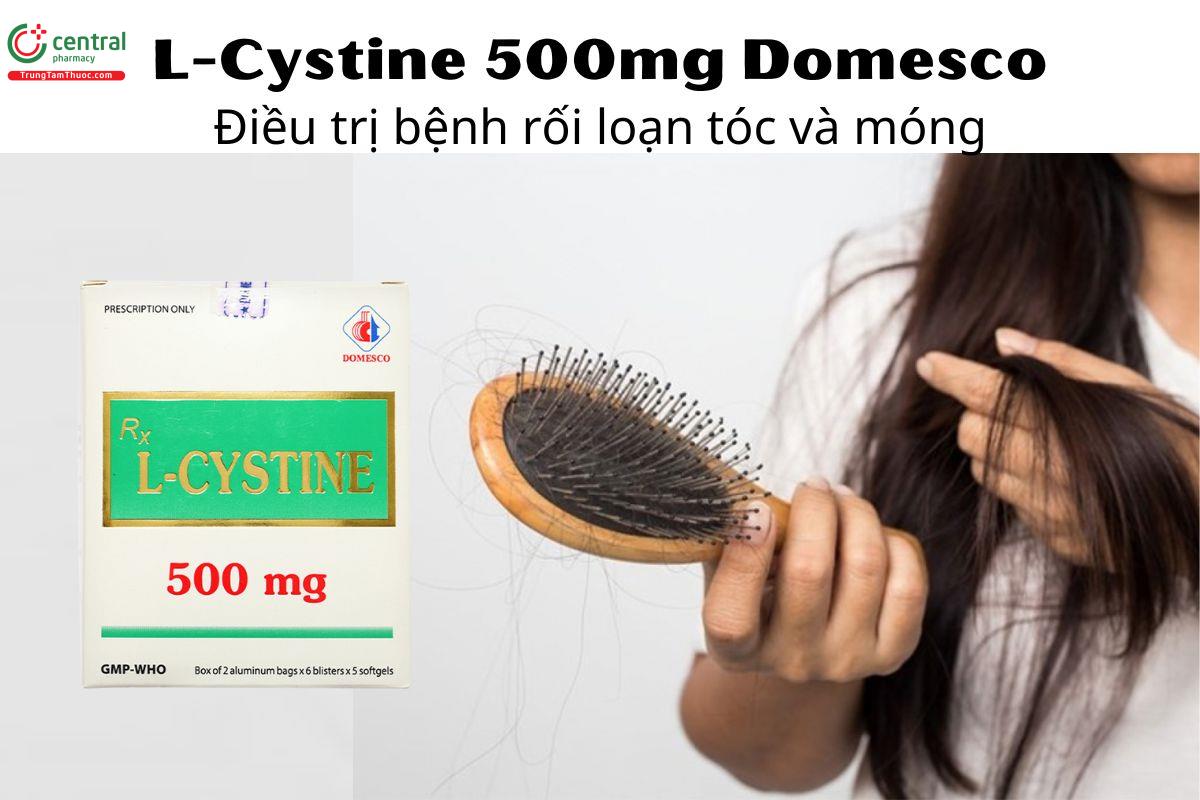 Thuốc L-Cystine 500mg Domesco - Điều trị bệnh rối loạn về tóc và móng