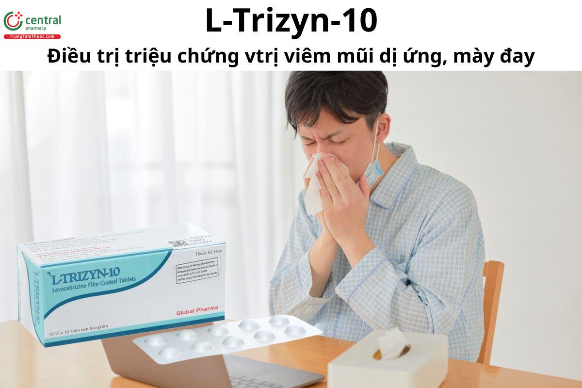 Thuốc L-Trizyn-10 - Điều trị triệu chứng viêm mũi dị ứng theo mùa hoặc kéo dài