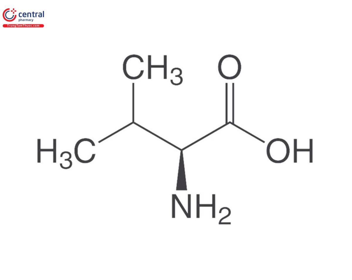 Công thức cấu tạo của L-Valin